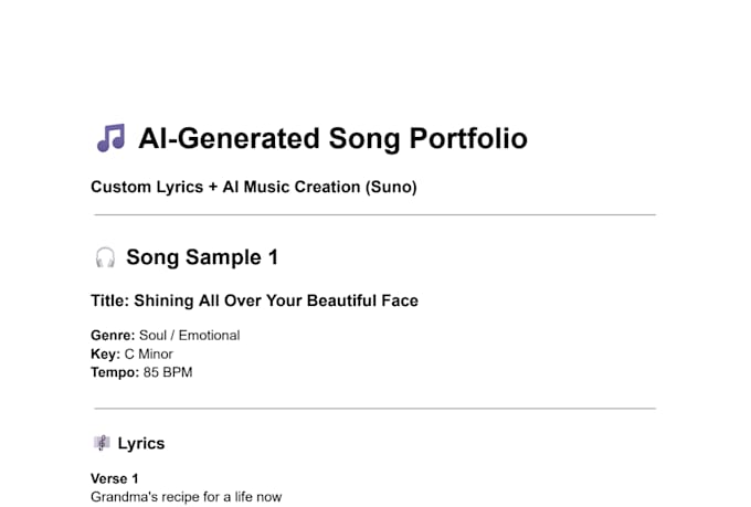 create ai powered lyrics and songs
